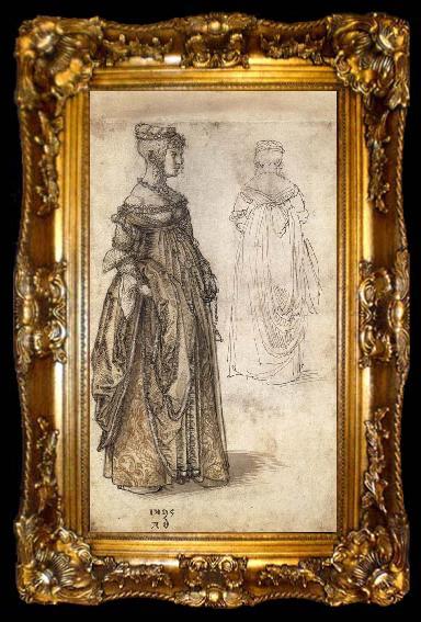 framed  Albrecht Durer Two Venetian Ladies, ta009-2