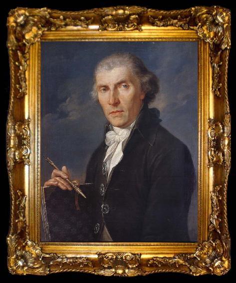 framed  Angelika Kauffmann Bildnis des Vaters Johann Joseph Kauffmann, ta009-2