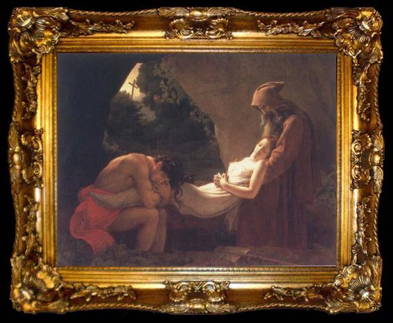framed  Anne-Louis Girodet-Trioson The Burial of Atala, ta009-2