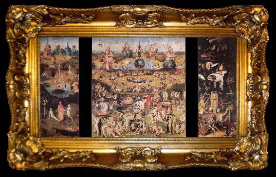 framed  BOSCH, Hieronymus The garden of the desires, trip sign,, ta009-2