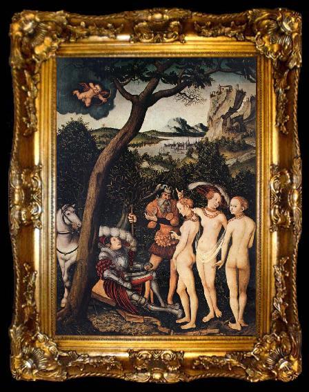 framed  CRANACH, Lucas the Elder The Judgment of Paris, ta009-2
