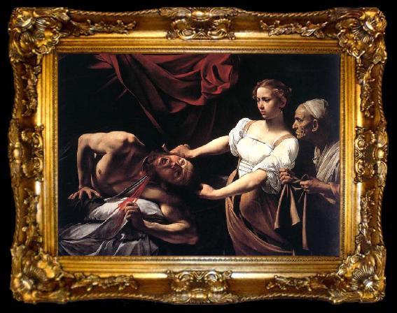 framed  Caravaggio Judith Beheading Holofernes, ta009-2