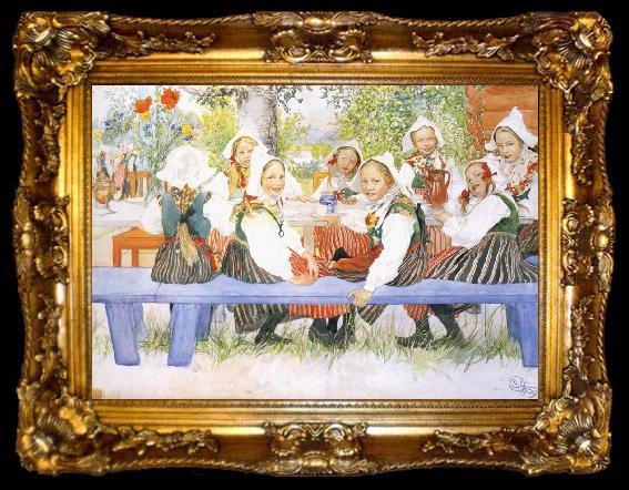 framed  Carl Larsson Kersti-s Birthday, ta009-2