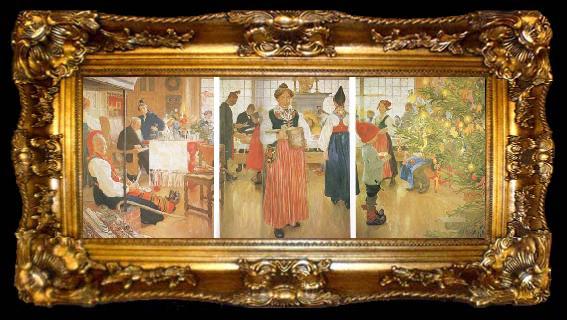 framed  Carl Larsson Now it-s Christmas Again, ta009-2