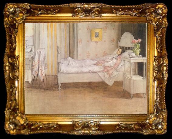 framed  Carl Larsson Convalescence, ta009-2