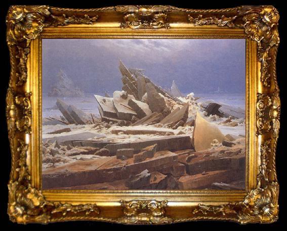 framed  Caspar David Friedrich Te Sea of Ice, ta009-2