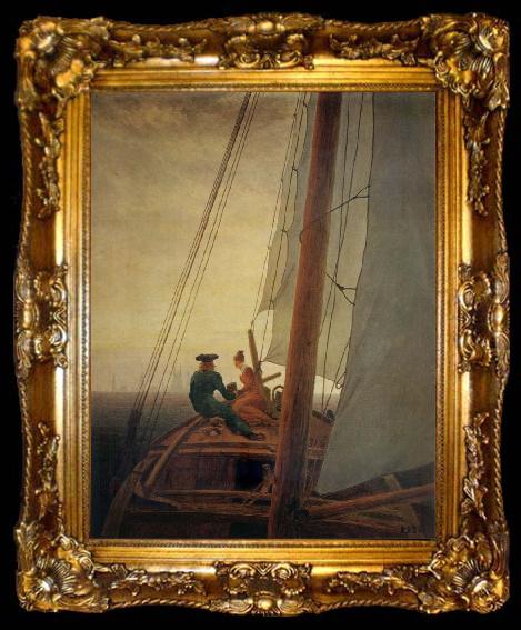 framed  Caspar David Friedrich The Sailboat, ta009-2