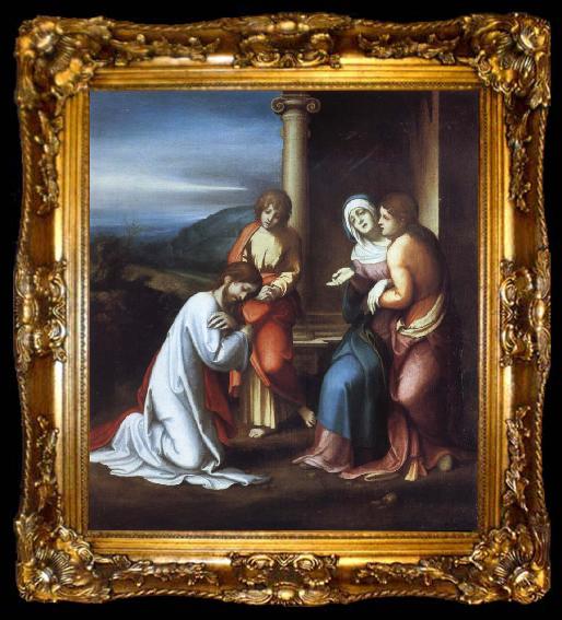 framed  Correggio Christ Taking Leave of His Mother, ta009-2