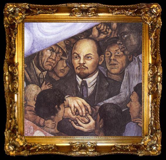framed  Diego Rivera Man universe,manipulator, ta009-2