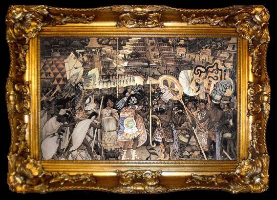 framed  Diego Rivera No title, ta009-2