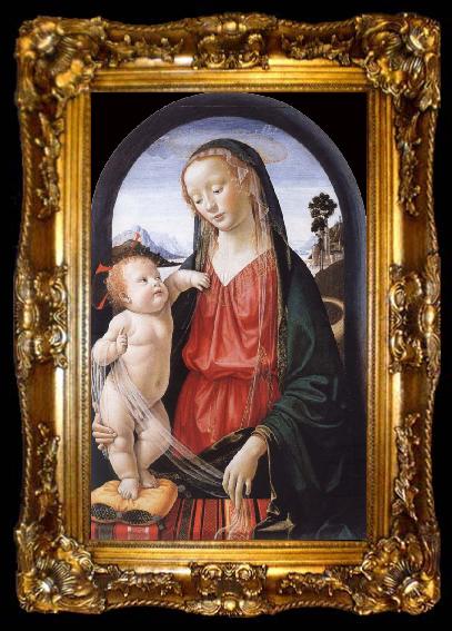 framed  Domenico Ghirlandaio THe Virgin and Child, ta009-2