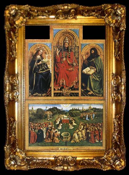framed  EYCK, Jan van Altarpiece of Ghent, ta009-2