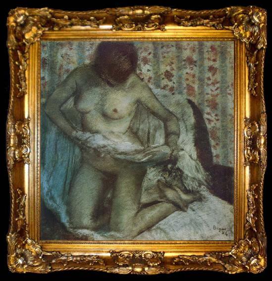 framed  Edgar Degas After the Bath, ta009-2