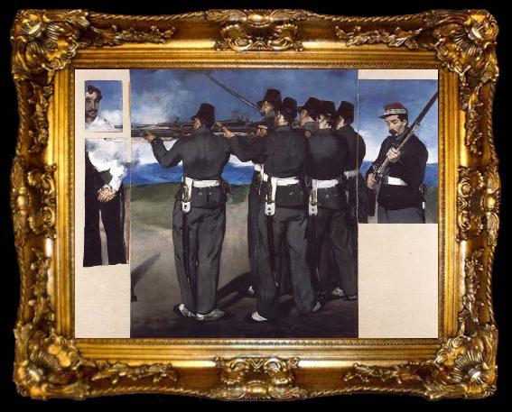 framed  Edouard Manet The Execution of Maximilian, ta009-2