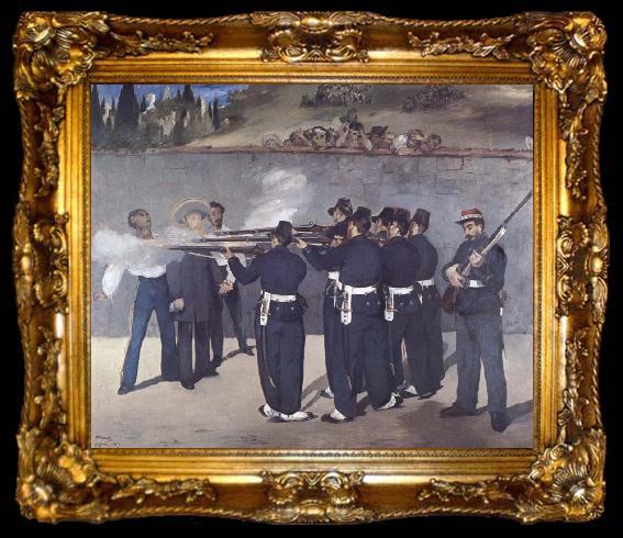 framed  Edouard Manet The execution of Emperor Maximiliaan, ta009-2