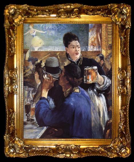 framed  Edouard Manet Corner of a Cafe-concert, ta009-2