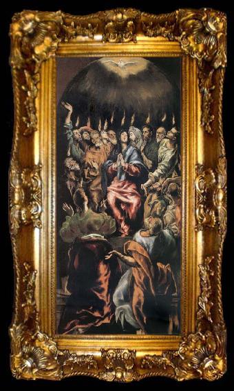 framed  El Greco Pentecostes, ta009-2