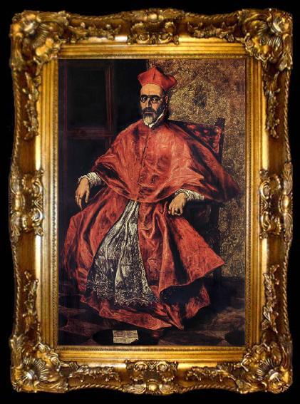 framed  El Greco Portrait of Cardinal Don Fernando Nino de Guevara, ta009-2