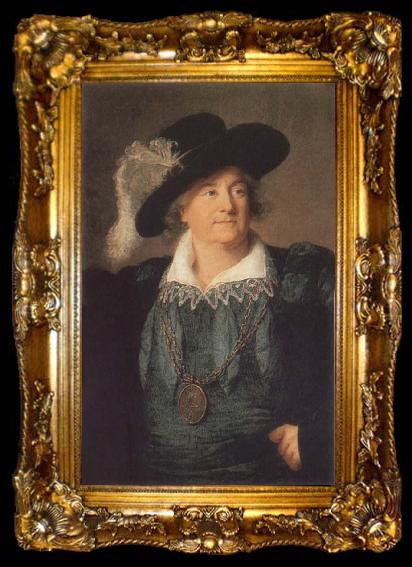 framed  Elisabeth Louise Viegg-Le Brun Portrait of Stanistas Auguste Poniatowski, ta009-2