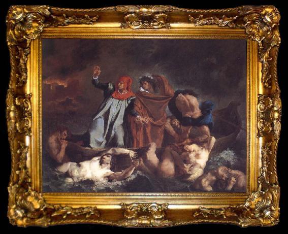 framed  Eugene Delacroix The Barque of Dante, ta009-2