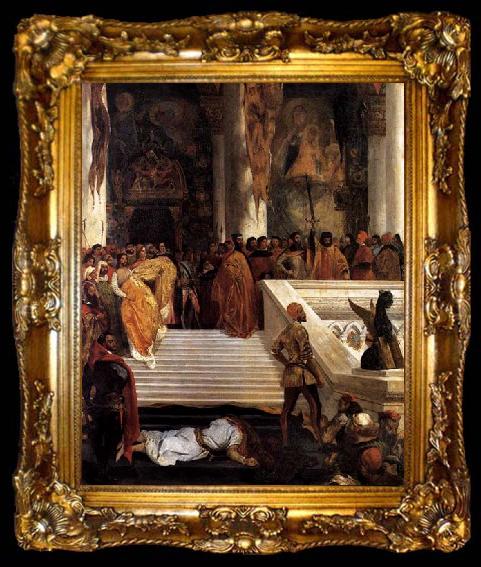 framed  Eugene Delacroix The Execution of Doge Marino Faliero, ta009-2