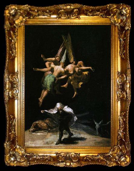 framed  Francisco de goya y Lucientes Witches in the Air, ta009-2
