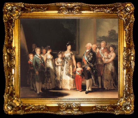 framed  Francisco de goya y Lucientes Family of Charles IV, ta009-2