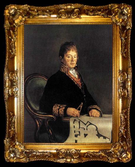 framed  Francisco de goya y Lucientes Portrait of Juan Antonio Cuervo, ta009-2