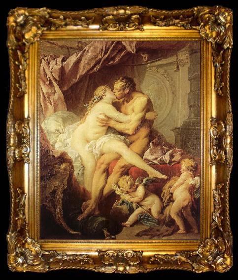framed  Francois Boucher Hercules and Omphale, ta009-2