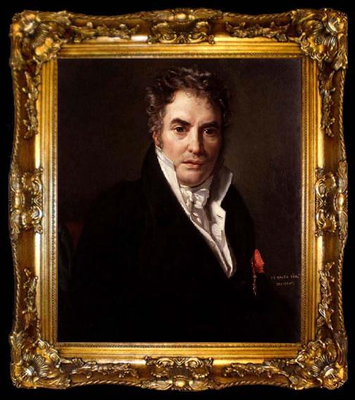 framed  Francois Joseph Navez Portrait of Jacques-Louis David, ta009-2