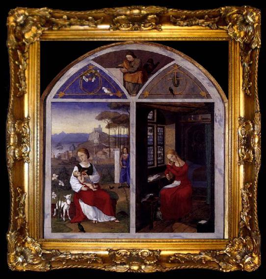framed  Franz Pforr Shulamit and Maria, ta009-2