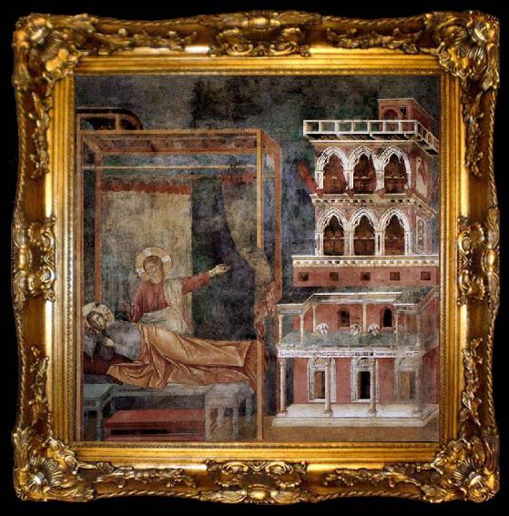 framed  GIOTTO di Bondone Dream of the Palace, ta009-2