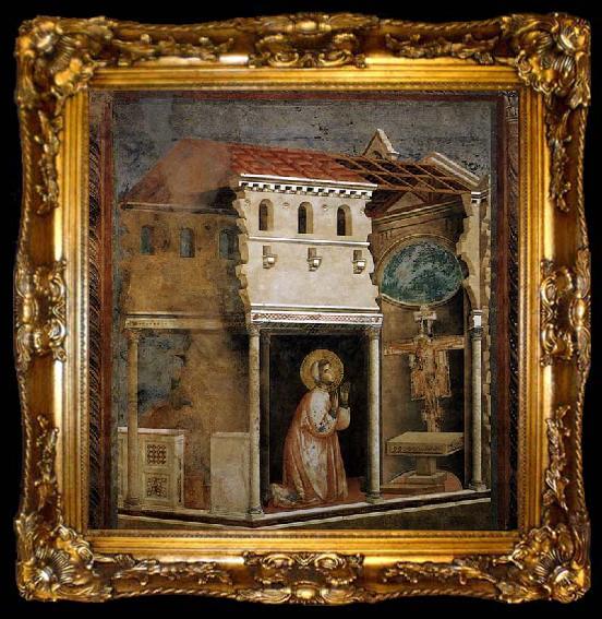 framed  GIOTTO di Bondone Miracle of the Crucifix, ta009-2