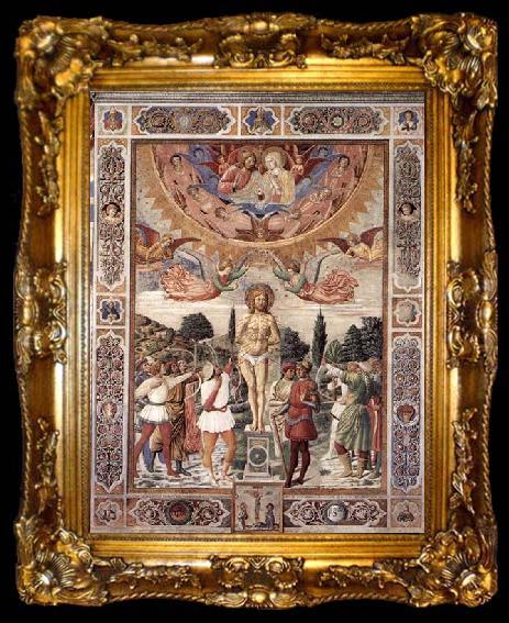 framed  GOZZOLI, Benozzo Martyrdom of St Sebastian, ta009-2