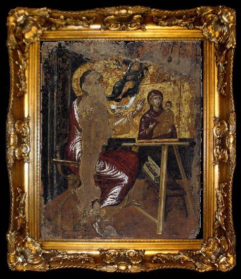 framed  GRECO, El St Luke Painting the Virgin and Child, ta009-2