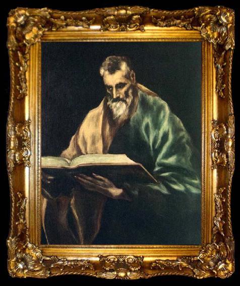 framed  GRECO, El Apostle St Simon, ta009-2