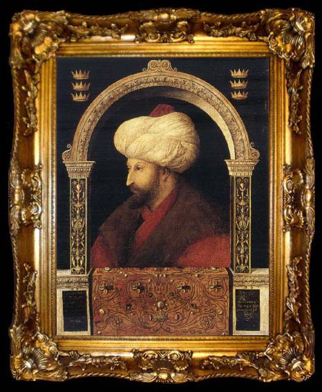 framed  Gentile Bellini Sultan Muhammad ii, ta009-2