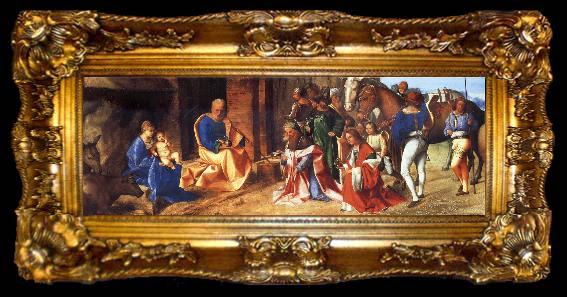 framed  Giorgione The Adoration of the Kings, ta009-2