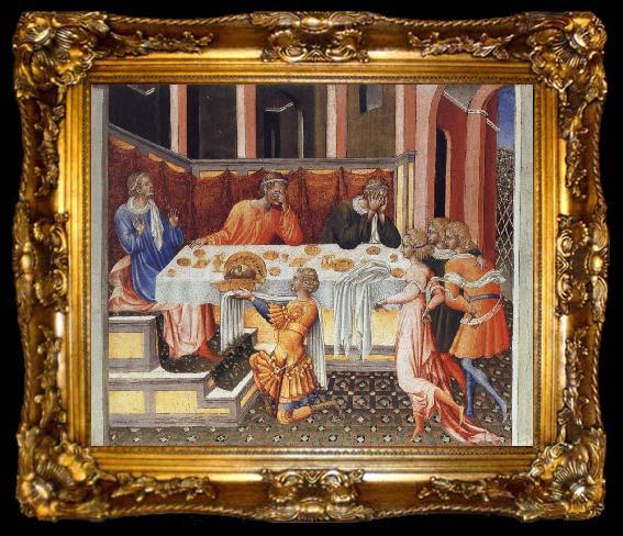 framed  Giovanni di Paolo The Feast of Herod, ta009-2