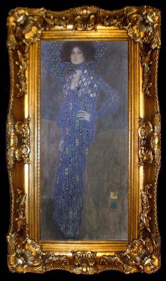 framed  Gustav Klimt Portrait of Emilie Floge, ta009-2