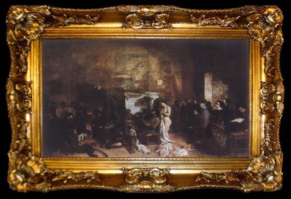 framed  Gustave Courbet The Artist-s Studio, ta009-2