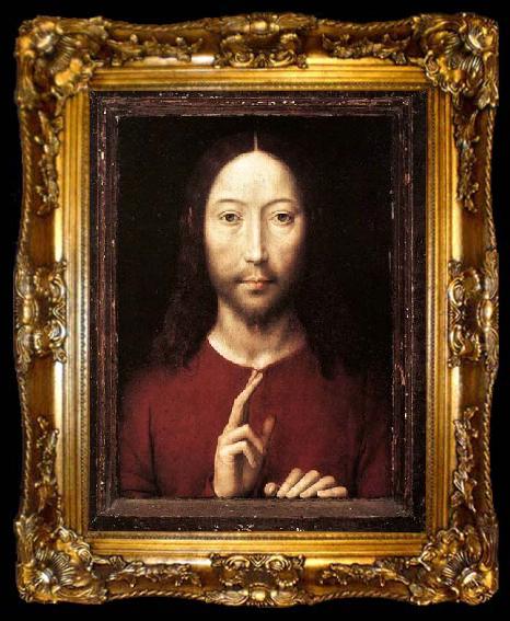 framed  Hans Memling Christ Giving His Blessing, ta009-2