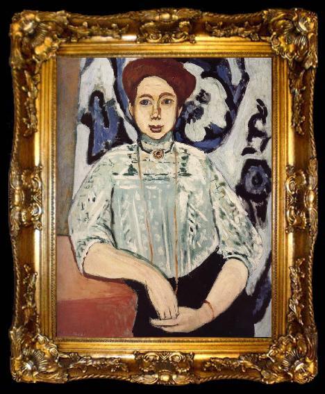 framed  Henri Matisse Portrait of Great Moll, ta009-2