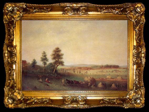 framed  Henry Burn Harvest Scene, ta009-2