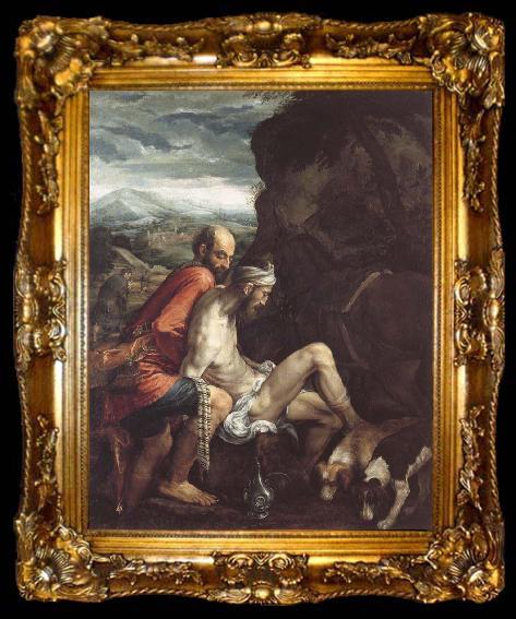 framed  Jacopo Bassano The good Samaritan, ta009-2