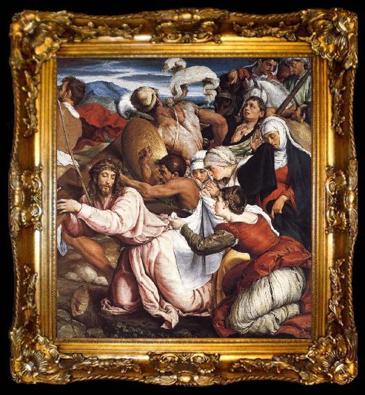 framed  Jacopo Bassano The Way to Calvary, ta009-2