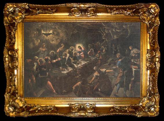 framed  Jacopo Tintoretto Last Supper, ta009-2