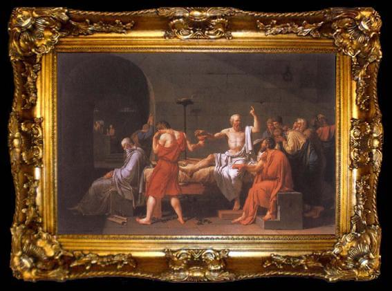 framed  Jacques-Louis  David The Death of Socrates, ta009-2