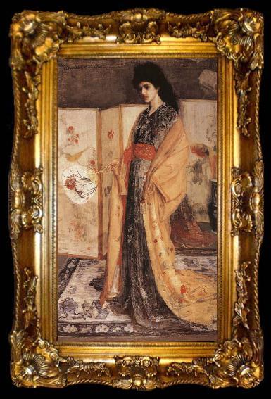 framed  James Mcneill Whistler Whistler-s passion for all things oriental is presented here in his the princess from the Land of Porcelain, ta009-2