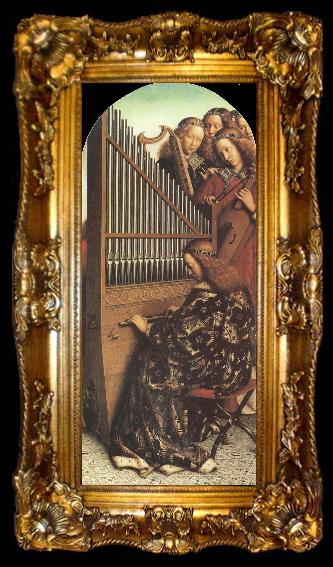 framed  Jan Van Eyck Organ from The Ghent Altarpiece, ta009-2